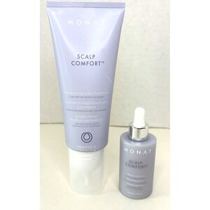 NEW & SEALED Monat SCALP COMFORT SET of 2 Rebalancing Serum & Scalp Treatment